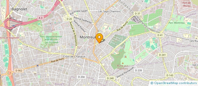 localisation de l'entreprise MADAME MARINE BERGER à MONTREUIL