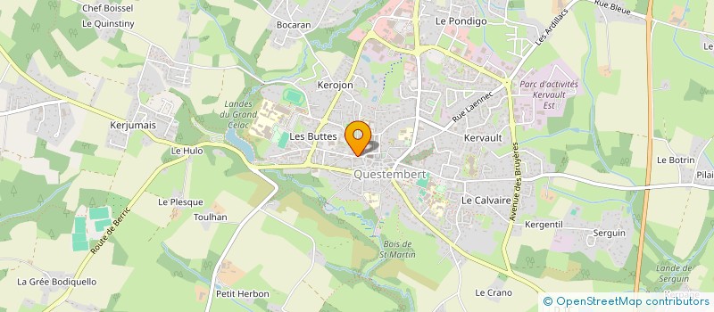 localisation de l'entreprise MADAME MARINE BERNADOU  QUESTEMBERT