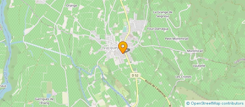 localisation de l'entreprise MADAME MARINE BERNARD  VACQUEYRAS