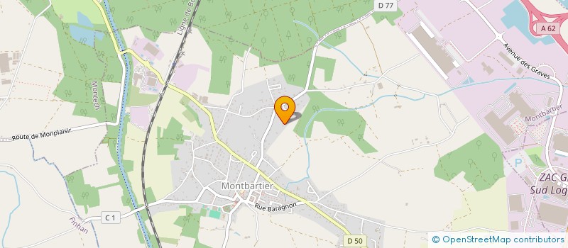 localisation de l'entreprise MADAME MARINE BERNARD  MONTBARTIER