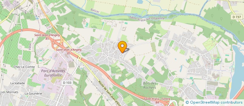 localisation de l'entreprise MADAME MARINE BERNARD  SAINT-YRIEIX-SUR-CHARENTE