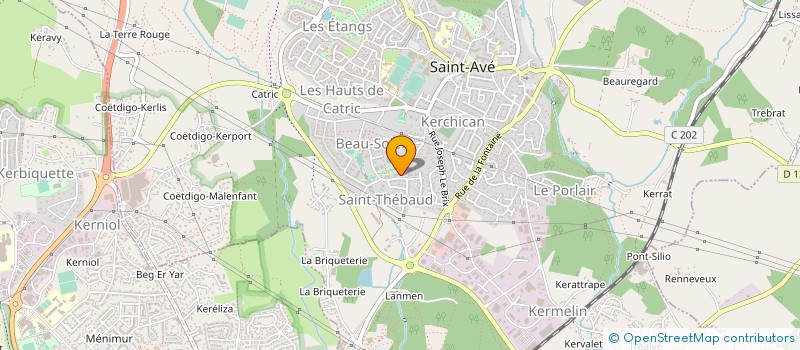 localisation de l'entreprise MADAME MARINE BERTHE  SAINT-AVE