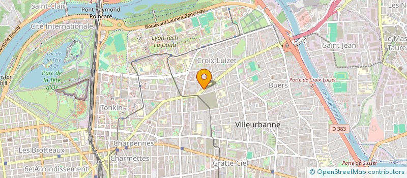 localisation de l'entreprise MADAME MARINE BERTIN  VILLEURBANNE