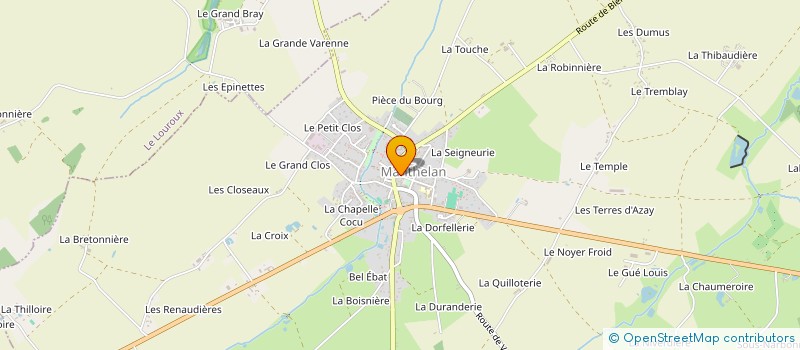 localisation de l'entreprise MADAME MARINE BERTON  LE LOUROUX