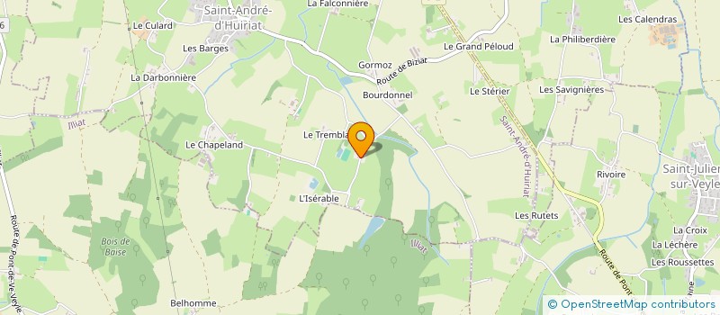 localisation de l'entreprise MADAME MARINE BESSON à SAINT-ANDRE-D'HUIRIAT