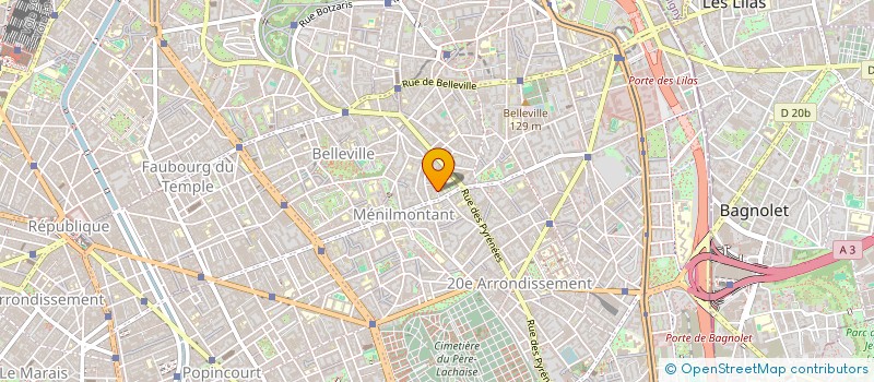 localisation de l'entreprise MADAME MARINE BIGOURIE  BAGNOLET