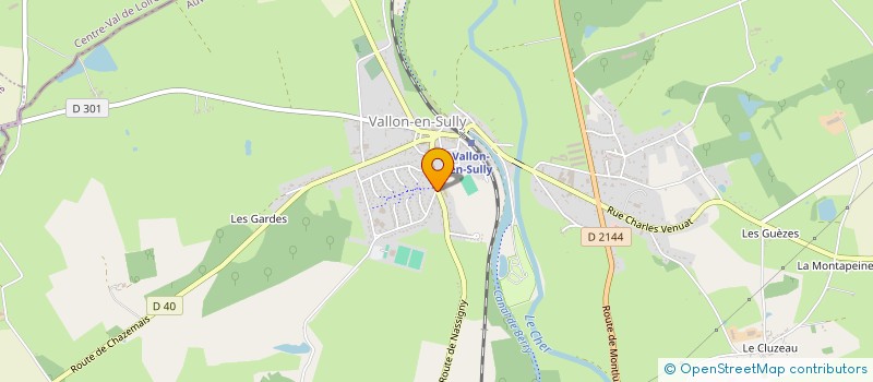 localisation de l'entreprise MADAME MARINE BILLAU  VALLON-EN-SULLY