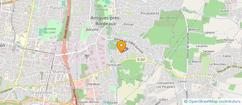 localisation de l'entreprise MADAME MARINE BINET  ARTIGUES-PRES-BORDEAUX