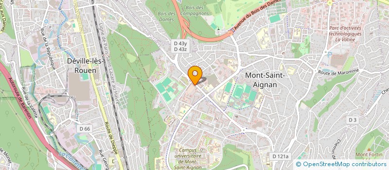 localisation de l'entreprise MADAME MARINE BISSON  MONT-SAINT-AIGNAN