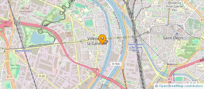 localisation de l'entreprise MADAME MARINE BIZOT à VILLENEUVE-LA-GARENNE