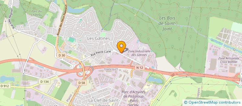 localisation de l'entreprise MADAME MARINE BLANCHARD à PLAISIR
