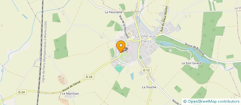 localisation de l'entreprise MADAME MARINE BOIS  LA VILLE-AUX-CLERCS