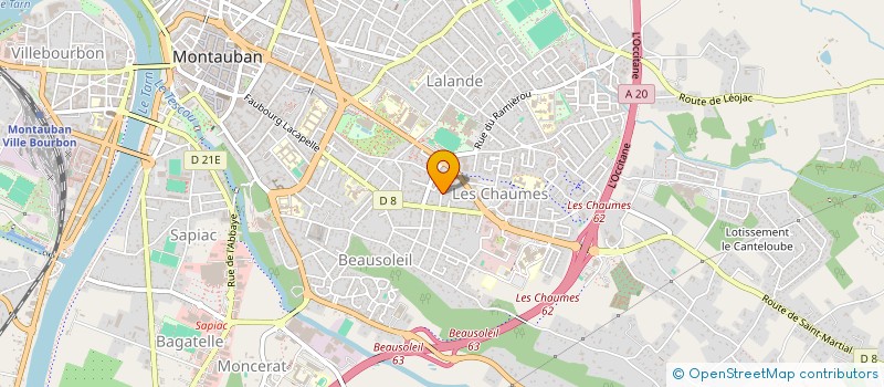 localisation de l'entreprise MADAME MARINE BOITELET  MONTAUBAN