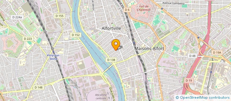 localisation de l'entreprise MADAME MARINE BONDUELLE  ALFORTVILLE