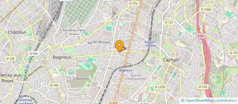 localisation de l'entreprise MADAME MARINE BONJEAN à BAGNEUX