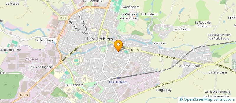 localisation de l'entreprise MADAME MARINE BORDRON à LES HERBIERS