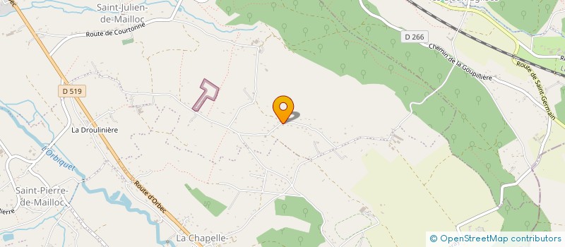 localisation de l'entreprise MADAME MARINE BOUGARD  VALORBIQUET