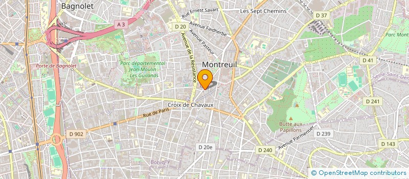 localisation de l'entreprise MADAME MARINE BOURCART à MONTREUIL