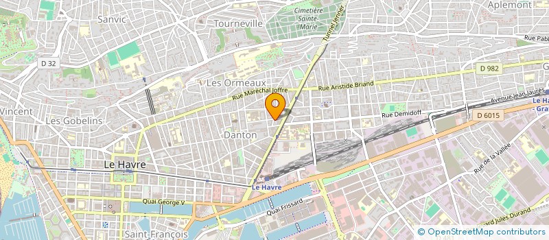 localisation de l'entreprise MADAME MARINE BOURDEL à LE HAVRE