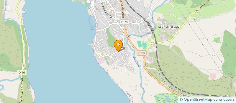 localisation de l'entreprise MADAME MARINE BOURGET  SAINT-CHAMAS