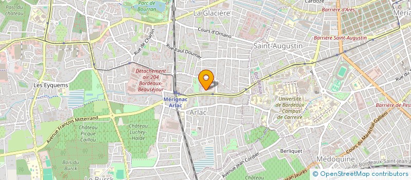 localisation de l'entreprise MADAME MARINE BOURSAUD  MERIGNAC