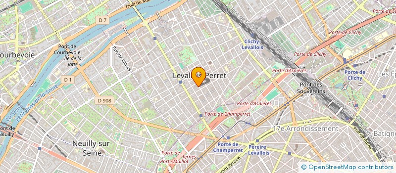 localisation de l'entreprise MADAME MARINE BOUTIN  LEVALLOIS-PERRET