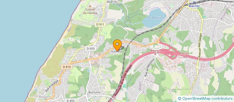 localisation de l'entreprise MADAME MARINE BRIOT à BIDART