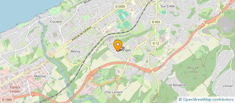 localisation de l'entreprise MADAME MARINE BRONDEX à THONON-LES-BAINS