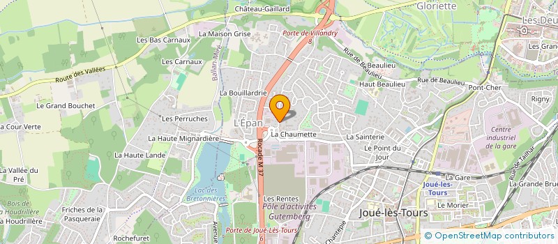 localisation de l'entreprise MADAME MARINE BROSSAY  JOUE-LES-TOURS