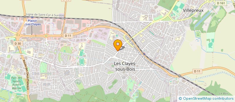 localisation de l'entreprise MADAME MARINE BROT à LES CLAYES-SOUS-BOIS