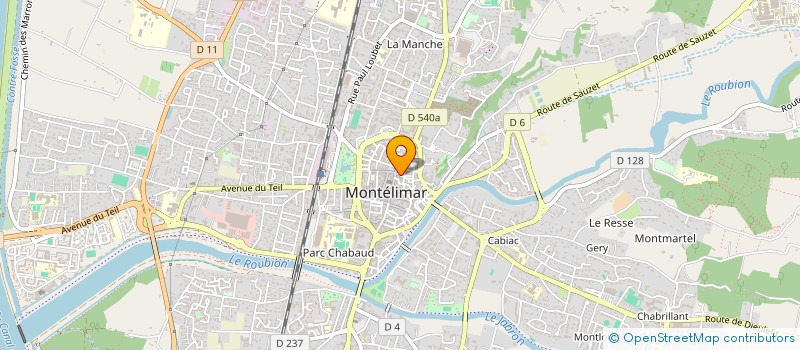 localisation de l'entreprise MADAME MARINE BRUGUIER  MONTELIMAR