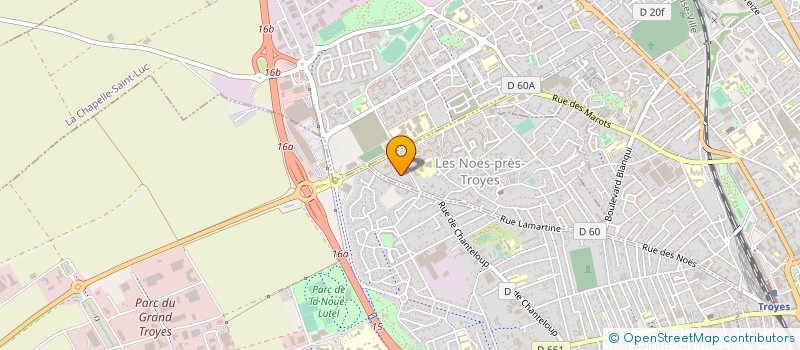 localisation de l'entreprise MADAME MARINE BRUHAMMER  LES NOES-PRES-TROYES