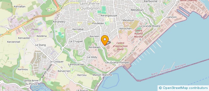 localisation de l'entreprise MADAME MARINE BRUMAULD DES HOULIERES à BREST