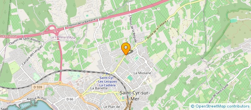 localisation de l'entreprise MADAME MARINE BRUN à SAINT-CYR-SUR-MER