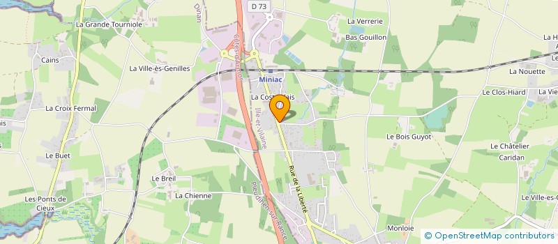 localisation de l'entreprise MADAME MARINE BRUNET  MINIAC-MORVAN