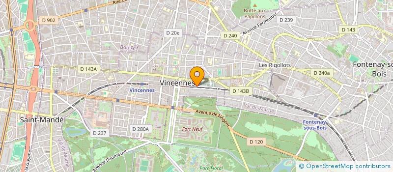 localisation de l'entreprise MADAME MARINE BUFFARD à VINCENNES