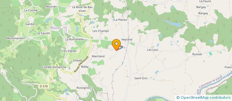 localisation de l'entreprise MADAME MARINE BUFFIERE  BOZAS