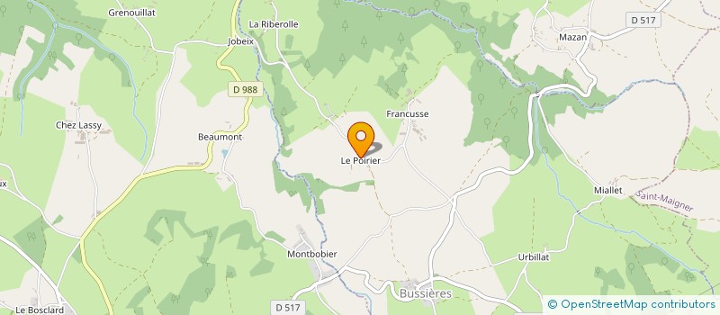 localisation de l'entreprise MADAME MARINE CABART  BUSSIERES