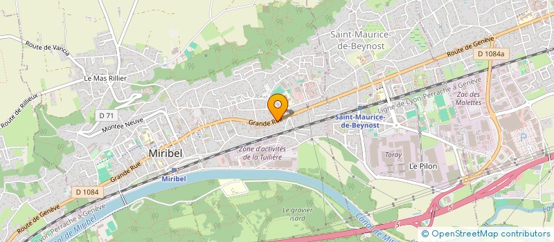 localisation de l'entreprise MADAME MARINE CADIRY  MIRIBEL