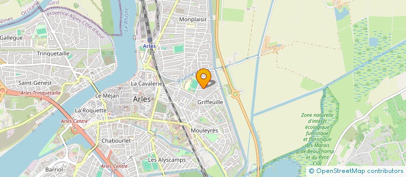 localisation de l'entreprise MADAME MARINE CARON  ARLES