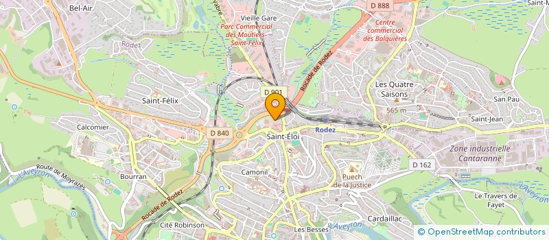 localisation de l'entreprise MADAME MARINE CARRIERE  RODEZ