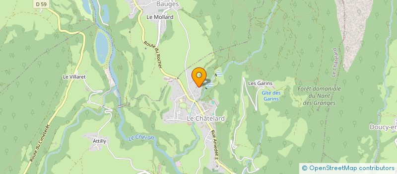 localisation de l'entreprise MADAME MARINE CARRON  LE CHATELARD