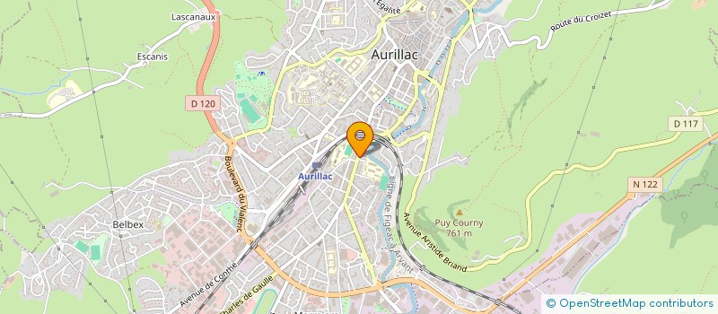 localisation de l'entreprise MADAME MARINE CARVALHO à AURILLAC