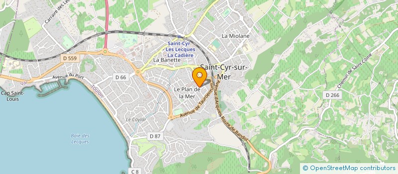 localisation de l'entreprise MADAME MARINE CASCALES à SAINT-CYR-SUR-MER