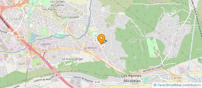 localisation de l'entreprise MADAME MARINE CASSIBA à LES PENNES-MIRABEAU