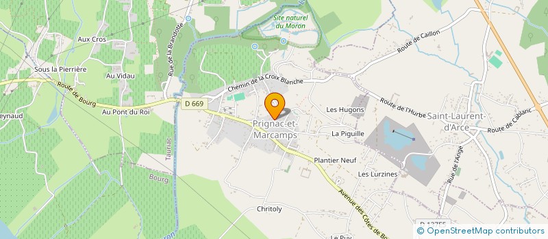 localisation de l'entreprise MADAME MARINE CAUBRAQUE  PRIGNAC-ET-MARCAMPS