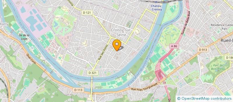 localisation de l'entreprise MADAME MARINE CERBELAND  CROISSY-SUR-SEINE