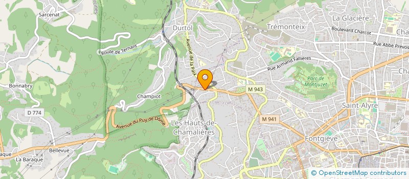 localisation de l'entreprise MADAME MARINE CHABORY  CLERMONT-FERRAND