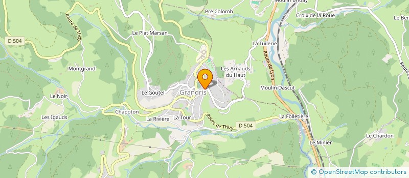 localisation de l'entreprise MADAME MARINE CHALAYER  GRANDRIS
