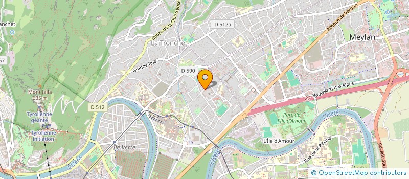 localisation de l'entreprise MADAME MARINE CHALLAMEL  LA TRONCHE